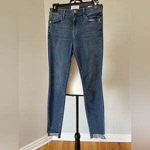 FRAME Le High Skinny step raw cut hem size 26